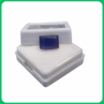 Natural Clear Cut Blue Sapphire Rectangle Shape 4.30 CT (HFC)