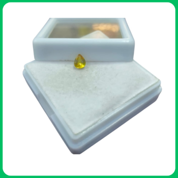 Natural Glossy Yellow Sapphire Pear shape 0.60 CT (LYF)