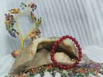 LUXURI CLEAR RED AGATE NATURAL GEMS BRACELET-RSY