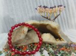 RED AGATE NATURAL GEMS BRACELET-RYN