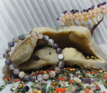NATURAL BOTSWANA AGATE GEMS BRACELET-KHF