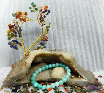 LUXURI CLEAR AMAZONITE NATURAL GEMS BRACELET-ZEN