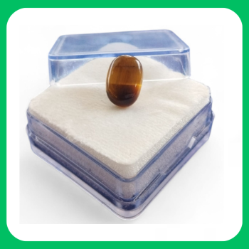 Natural Tiger Eye Gem Stone (DPC) 5.05 Ct Oval Shape