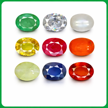 NATURAL NAVRATNA GEMSSTONE HIGH QUALITY OVEL GEMSMSTONE B SIZE