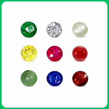 Natural NAVRATNA GEMSSTONE  BIG SIZE HIGH QUALITY (MOISSANITE)