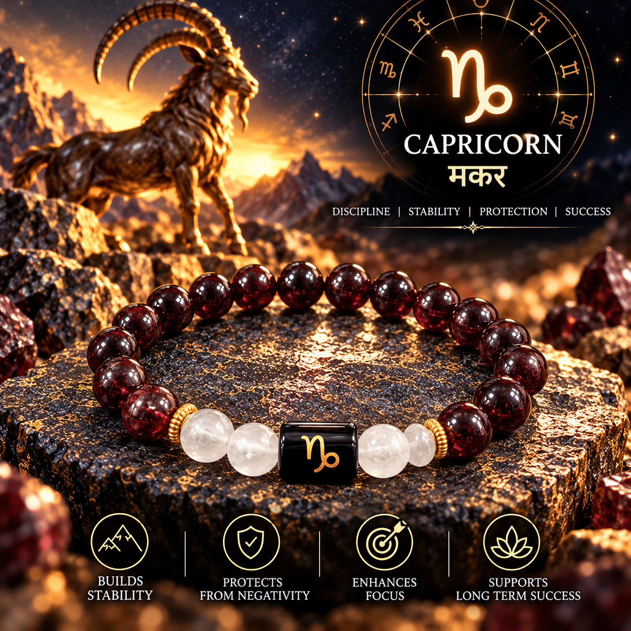 capricorn-garnet-milky-quartz-zodiac-bracelet