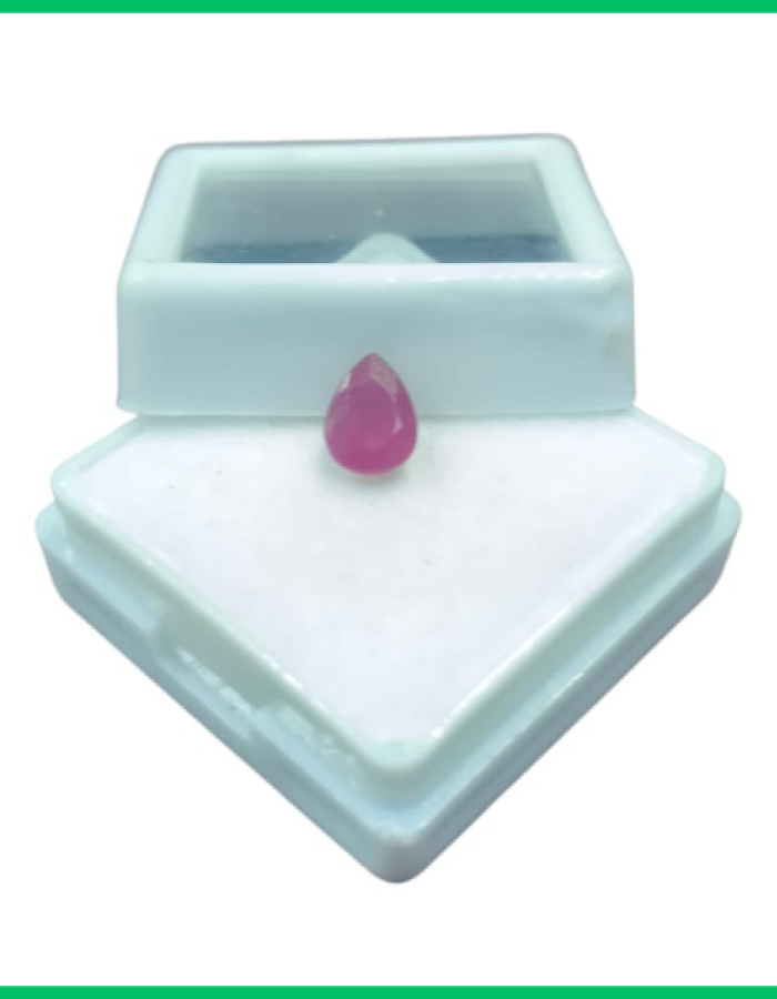 Natural Ruby Gems Luxury Pear Shape 0.85CT (CPR)